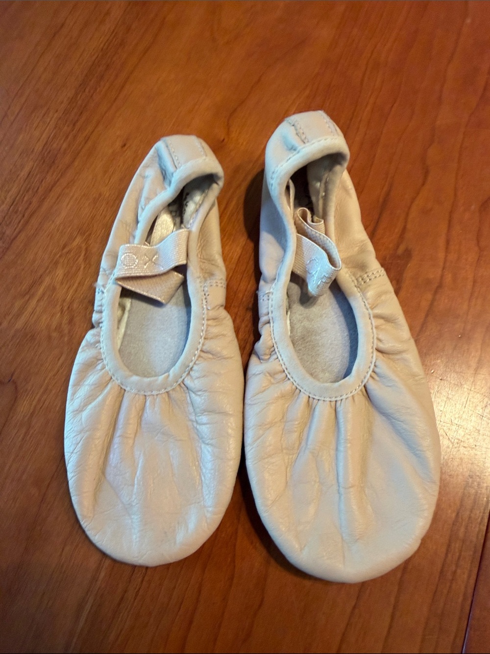 Bloch Nude Leather Ballet Flats Kids